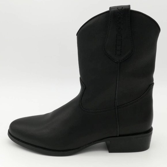 dingo Other - Dingo Men Lefty Western Cowboy Boots Black Leather Block Heel Pull On 8.5